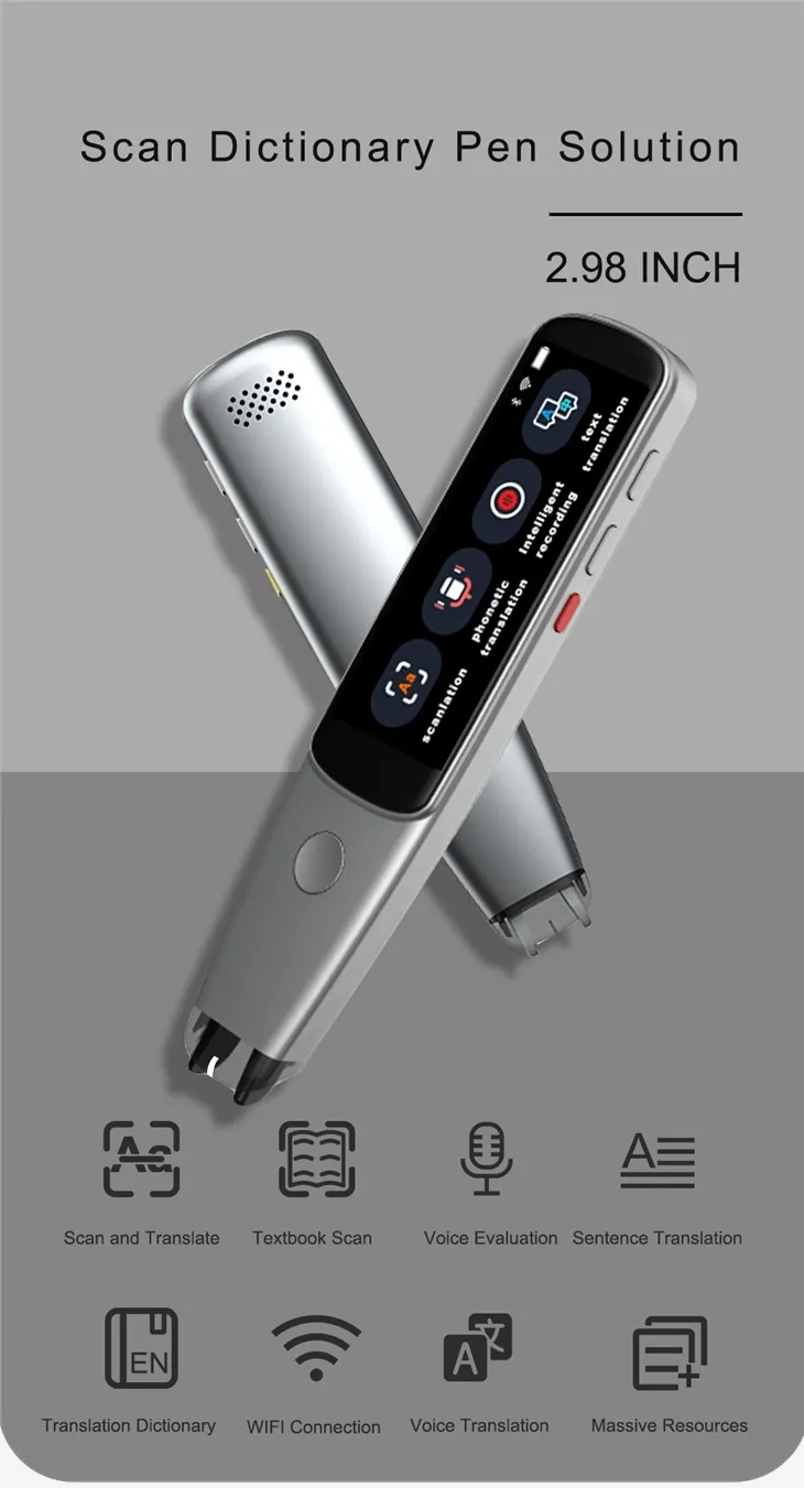 Nouvo Advance Scanner Elektwonik Pen Reader Pou aprann Lang